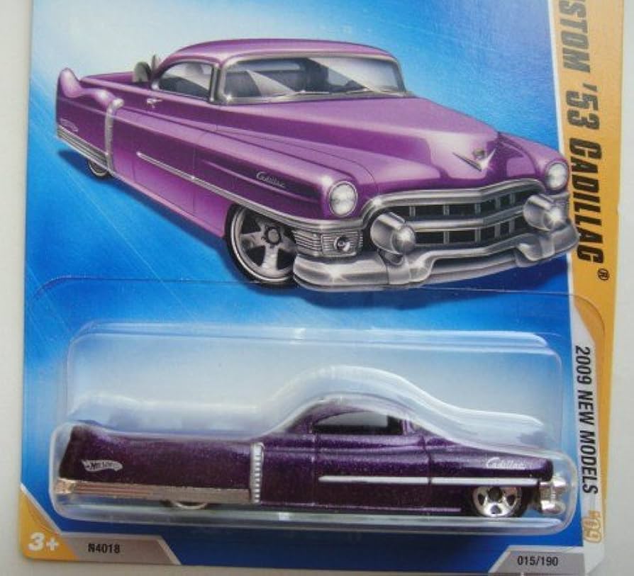 ホットウィール　2009　ホリデイロッズ　カスタム　'53　キャデラック Amazon.com: Hot Wheels 2009 New Models 15/42, Purple Custom